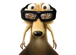 Epoka lodowcowa, Ice Age, Wiewiór, Okulary