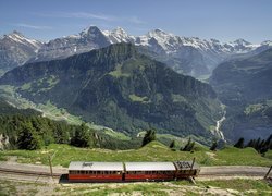 Szwajcaria, Góry, Pociąg, Elektryczny