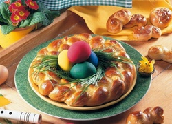 Dekoracja, Stołu, Wielkanocnego, Babka