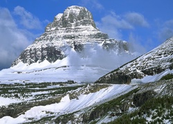 Góry, Śnieg, Niebo