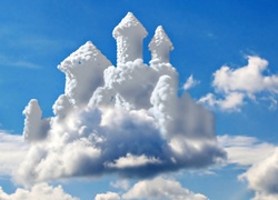 Pałac, Chmury, Niebo
