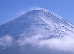 Góra, Śnieg, Chmury