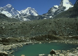 Chiny, Nepal, Mount, Everest, Góry, Sagarmatha, Narodowy, Park