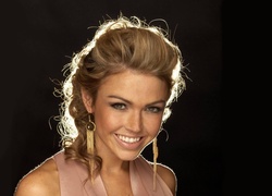 Blondynka, Uroczy, Uśmiech, Kolczyki