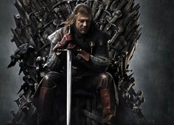 Sean Bean, Gra o tron, Game of Thrones, Miecz, Kruk