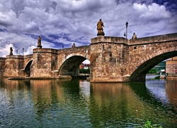 Alte Mainbrücke, Men, Bawaria, Niemcy