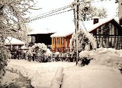 Dom, Zima, Śnieg