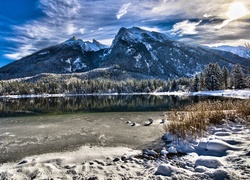 Zima, Góry, Jezioro