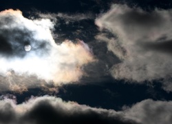 Niebo, Chmury, Księżyc