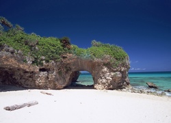 Plaża, Morze, Tunel, Skalny