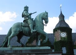 Dusseldorf, Koń, Wieża, Zegar