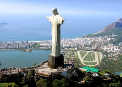 Brazylia, Rio De Janeiro, Posąg, Pomnik Jezusa Chrystusa, Szczyt, Góra Corcovado