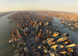 Nowy Jork, Panorama, Miasta,  Z lotu ptaka