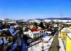 Pejzaż, Zimowy, Miasto