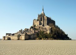 Mont Saint-Michel, Francja, Wyspa, Odpływ, Klasztor