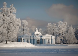 Carskie Sioło, Pałac, Letni, Park, Zima