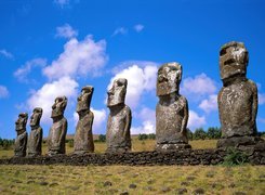 Posągi, Moai, Wyspa Wielkanocna