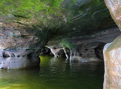 Jaskinia, Skały, Jezioro