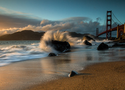 San Francisco, Most Golden Gate, Fala