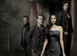 Pamiętniki wampirów, The Vampire Diaries, Joseph Morgan, Nina Dobrev, Paul Wesley, Ian Somerhalder