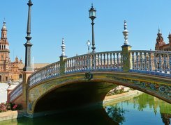 Sevilla, Hiszpania, Piękny, Most