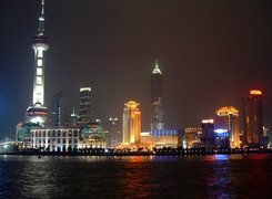 Panorama, Miasta, Szanghai, Chiny