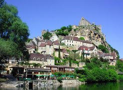 Beynac, Francja, Architektura, Woda