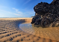 Morze, Plaża, Piasek