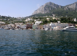 Panorama, Miasta, Capri, Włochy