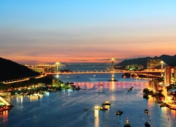 Panorama, Miasta, San Francisco, Most Golden Gate