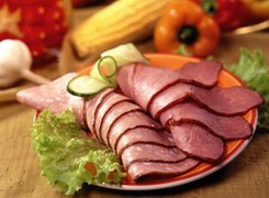 Talerz, Sałata, Wędlina