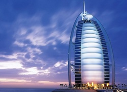 Zjednoczone Emiraty Arabskie, Dubaj, Hotel, Burj Al Arab, Chmury