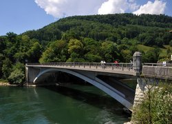 Aarburg, Szwajcaria, Most, Rzeka