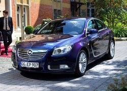 Granatowy, Opel Insignia Ecoflex, Budynek, Para