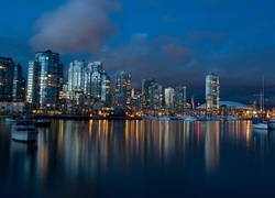 Vancouver, Nocą, Drapacze Chmur, Jacht