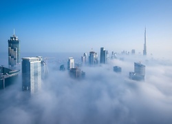 Zjednoczone Emiraty Arabskie, Dubaj, Drapacze chmur, Mgła
