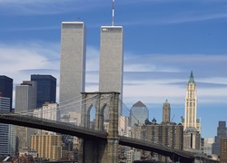 Most, Bliźniacze Wieże, Nowy Jork, Manhattan