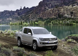 Jezioro, Góry, Volkswagen Amarok