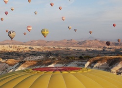 Góry, Lot, Balonem, Balony