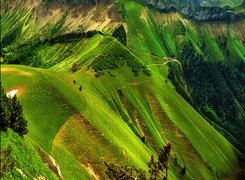 Zielone, Góry, Alpy