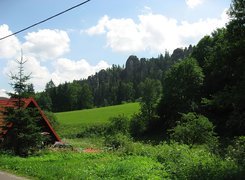 Łąka, Domek, Las, Adrspach, Czechy