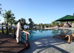 Hotel, Spa, Kobieta, Mostek, Basen, Wietnam
