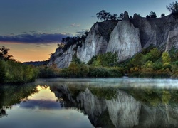 Jezioro, Góry, Niebo