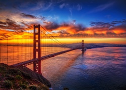 Zachód Słońca, Most, Golden Gate