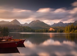 Słowacja, Góry, Tatry, Łódki