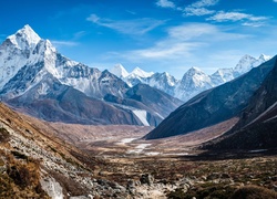 Nepal, Góry, Ama Dablam, Himalaje