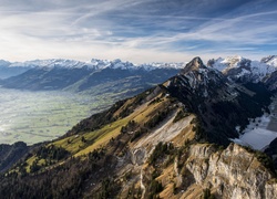 Góry, Śnieg, Niebo