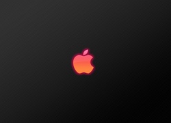 Apple, Logo, Różowa, Poświata