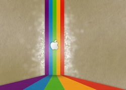 Apple, Logo, Kolorowe, Paski