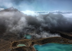 Park Narodowy Tongariro, Góry, Jeziora, Nowa Zelandia